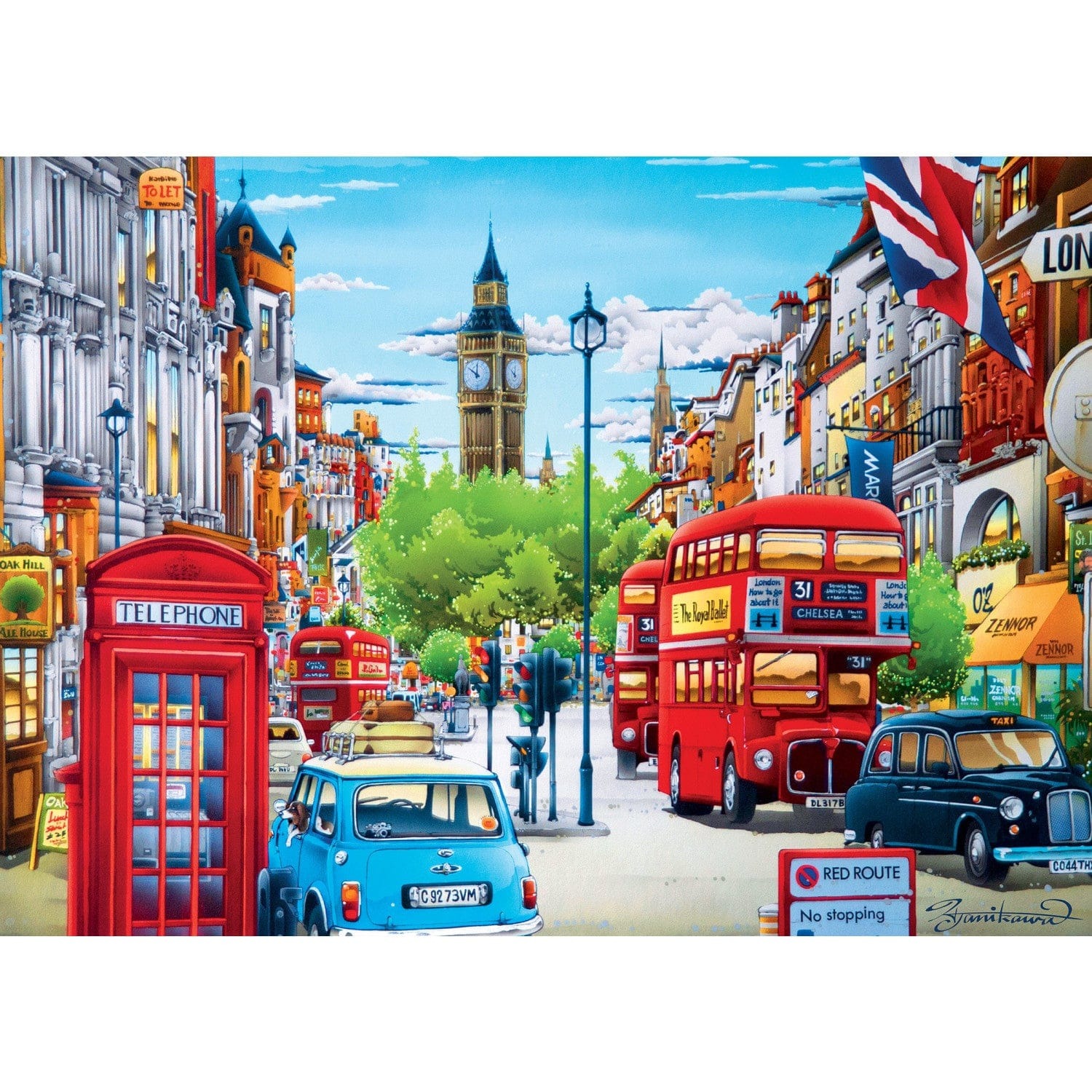Master Pieces Travel Diary - London 500 Teile Puzzle Master-Pieces-31973 von Master Pieces