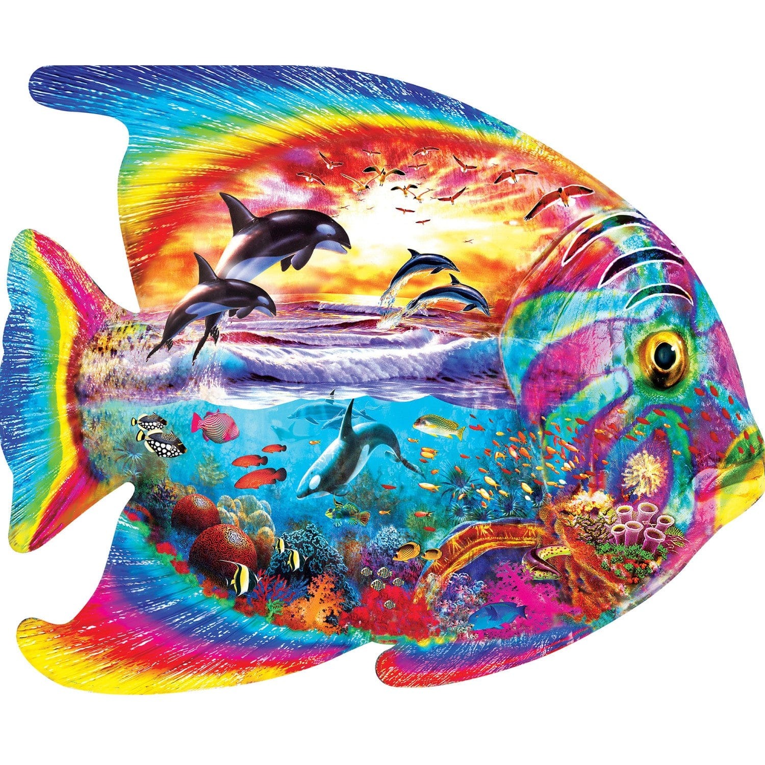 Master Pieces Tropische Menagerie - Formpuzzle 1000 Teile Puzzle Master-Pieces-71960 von Master Pieces