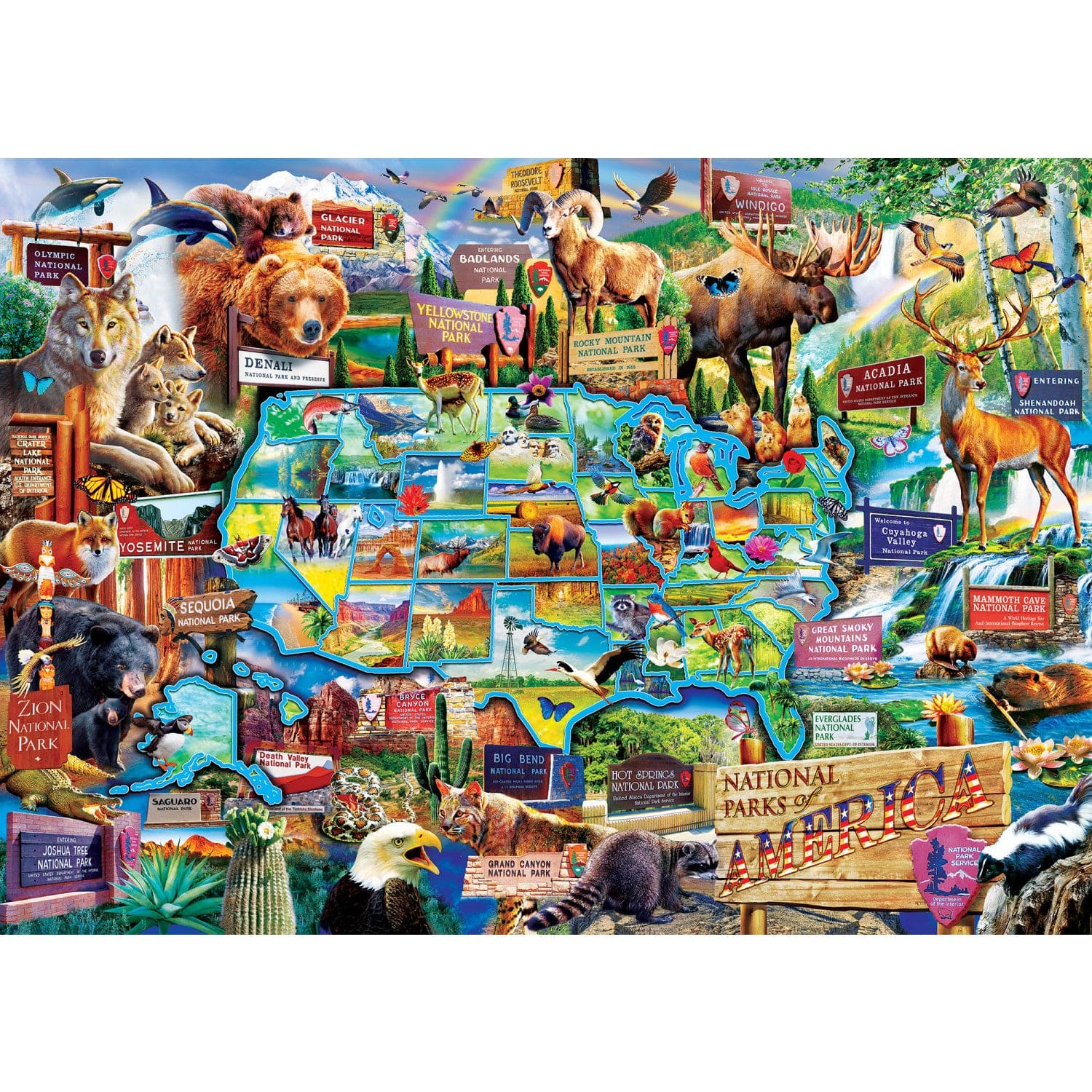 Master Pieces USA Nationalparks 3000 Teile Puzzle Master-Pieces-72293 Master Pieces USA Nationalparks 3000 Teile Puzzle Master-Pieces-72293 von Master Pieces