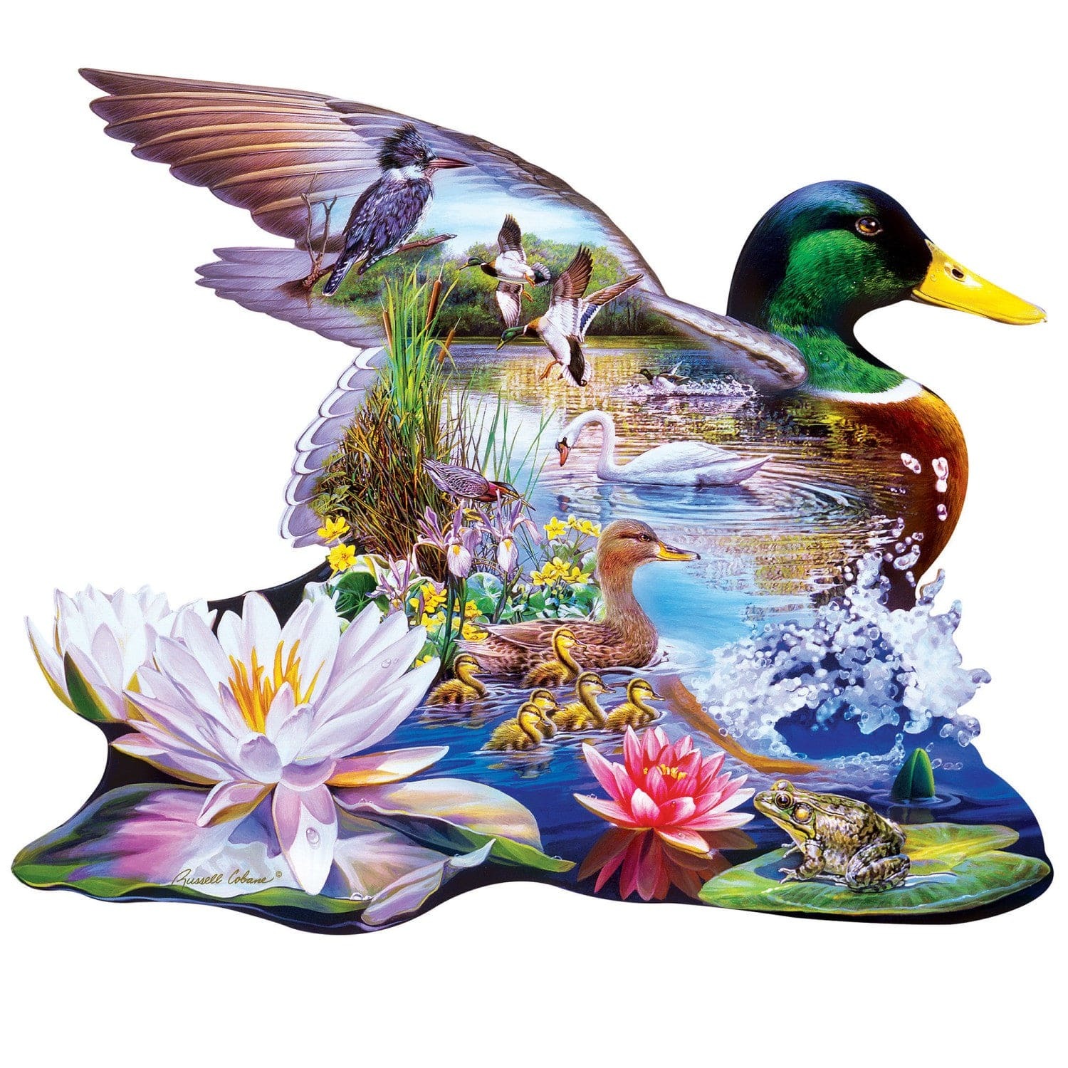 Master Pieces Waldenten - Formpuzzle 500 Teile Puzzle Master-Pieces-32290 von Master Pieces