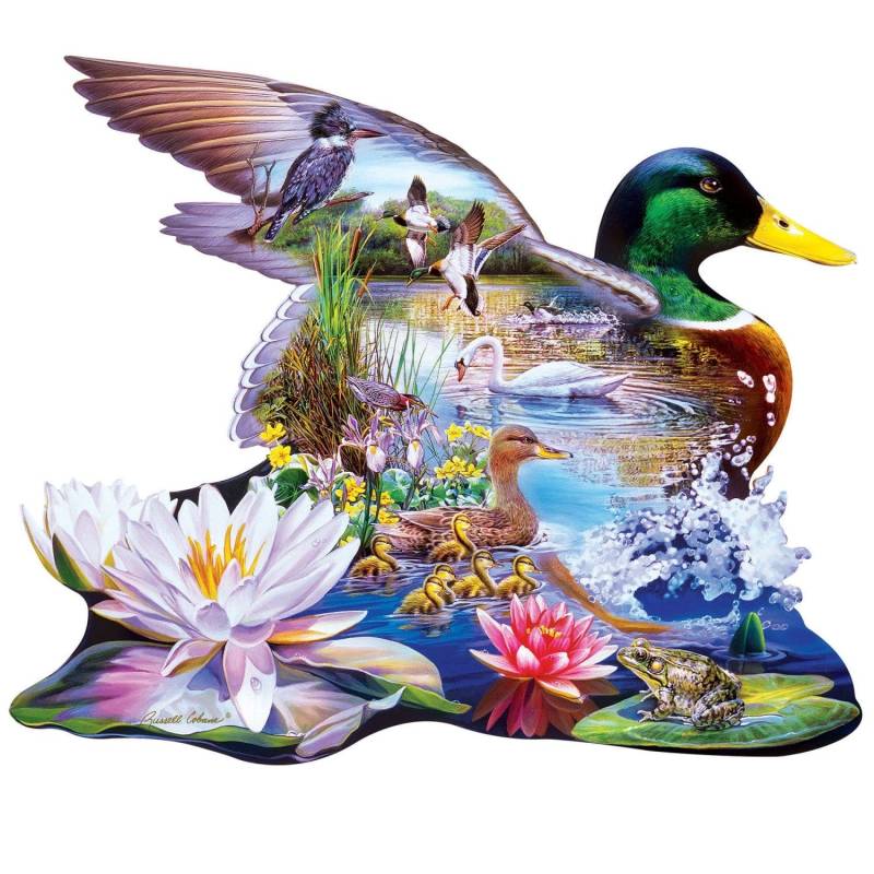 Master Pieces Waldenten - Formpuzzle 500 Teile Puzzle Master-Pieces-32290 von Master Pieces
