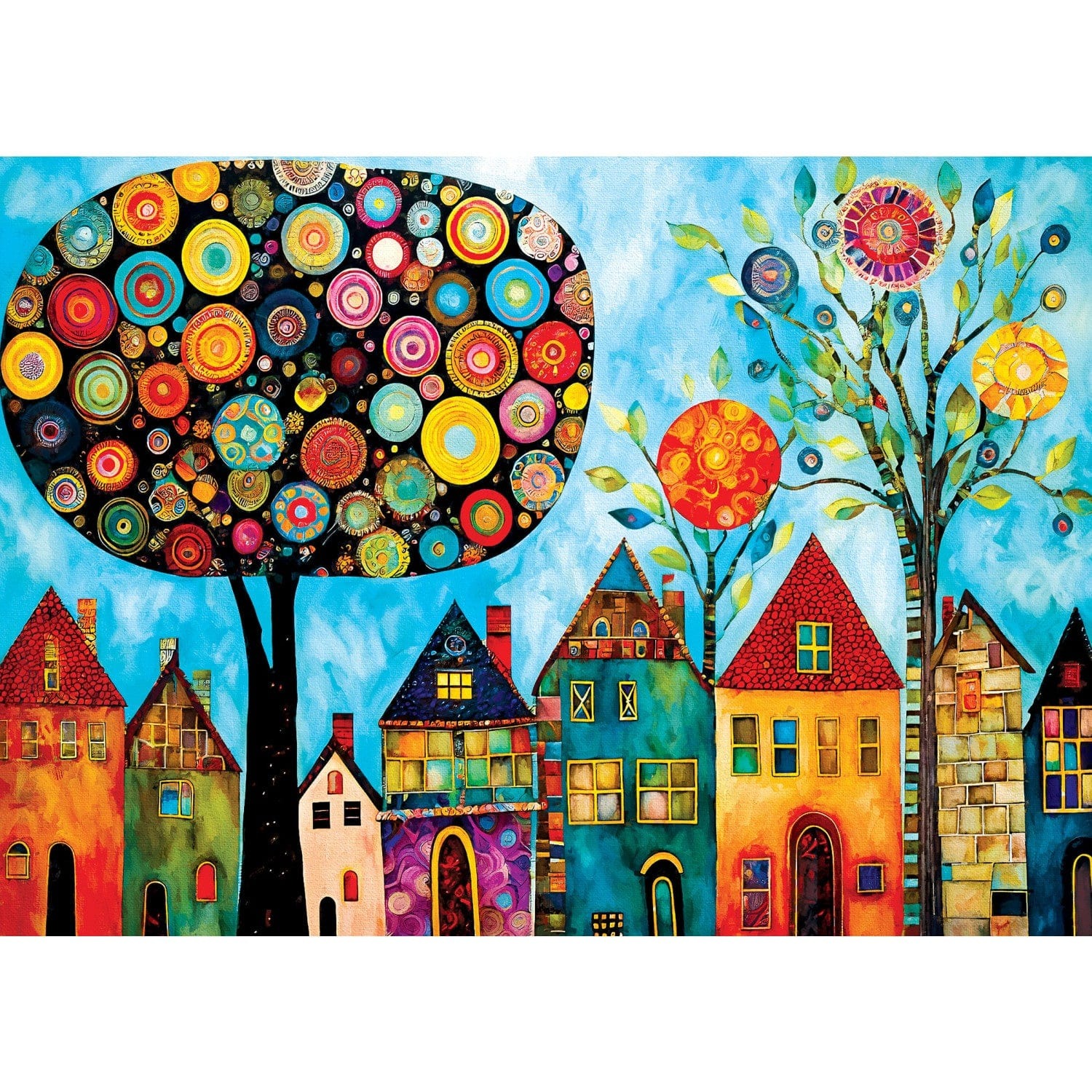 Master Pieces Whimsical Town - Mein Glücksort 500 Teile Puzzle Master-Pieces-32515 von Master Pieces
