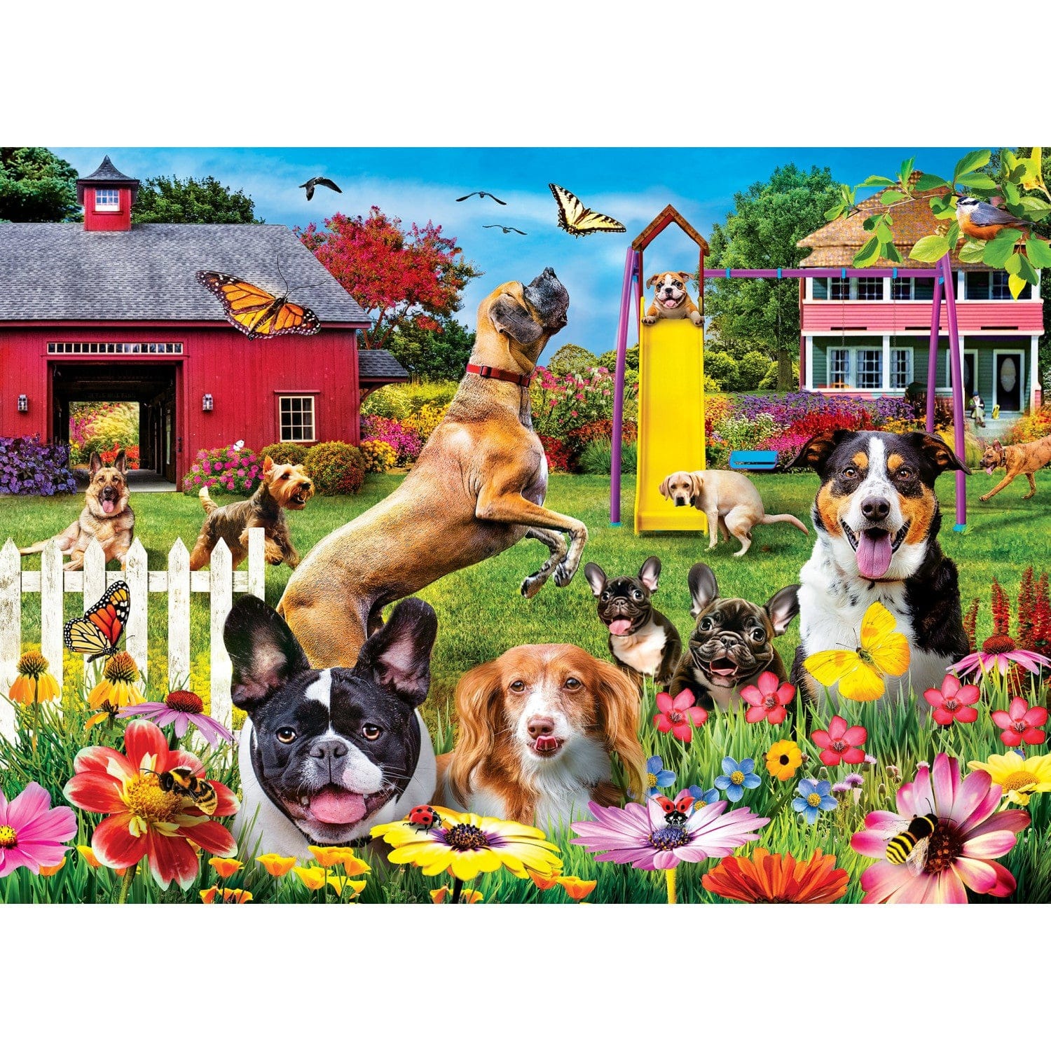Master Pieces Wild & Whimsical - Ein toller Tag 1000 Teile Puzzle Master-Pieces-72443 von Master Pieces