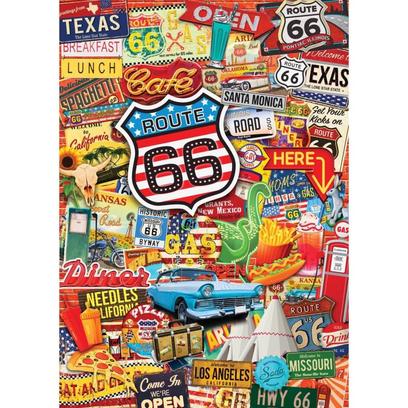 Master Pieces World?s Smallest - Route 66 - Puzzle in der Dose 1000 Teile Puzzle Master-Pieces-31527 Master Pieces World?s Smallest - Route 66 - Puzzle in der Dose 1000 Teile Puzzle Master-Pieces-31527 von Master Pieces
