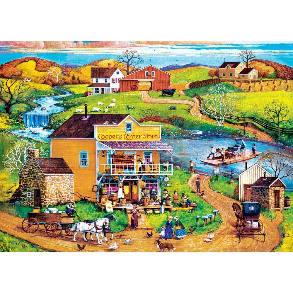Master Pieces XXL Teile - Americana - Cooper's Corner - EZ Grip 500 Teile Puzzle Master-Pieces-32006 von Master Pieces