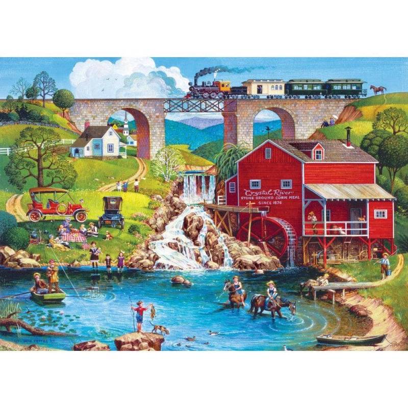 Master Pieces XXL Teile - Americana - Tag der Arbeit 1909 - EZ Grip 500 Teile Puzzle Master-Pieces-32007 von Master Pieces