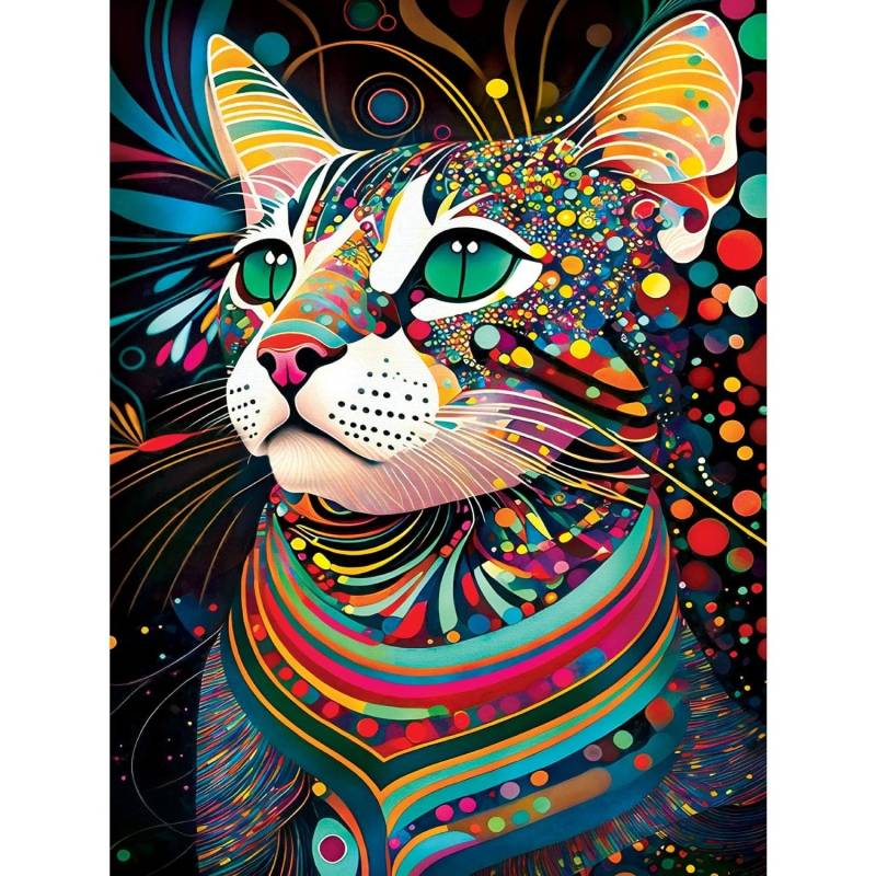 Master Pieces XXL Teile - Black Cats - Prismatische Peggy - EZ Grip 300 Teile Puzzle Master-Pieces-32507 von Master Pieces