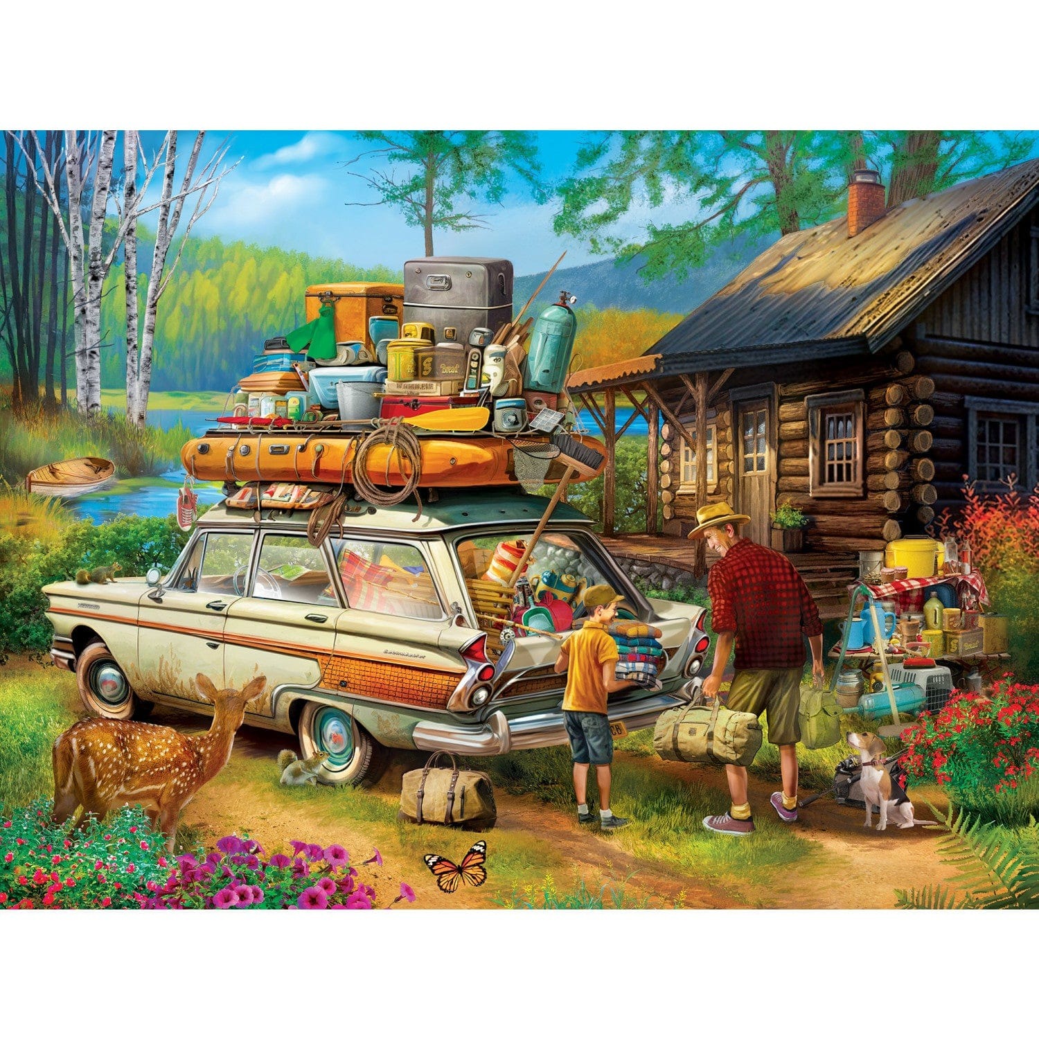 Master Pieces XXL Teile - Campside - Erinnerungen auspacken - EZ Grip 300 Teile Puzzle Master-Pieces-32451 von Master Pieces