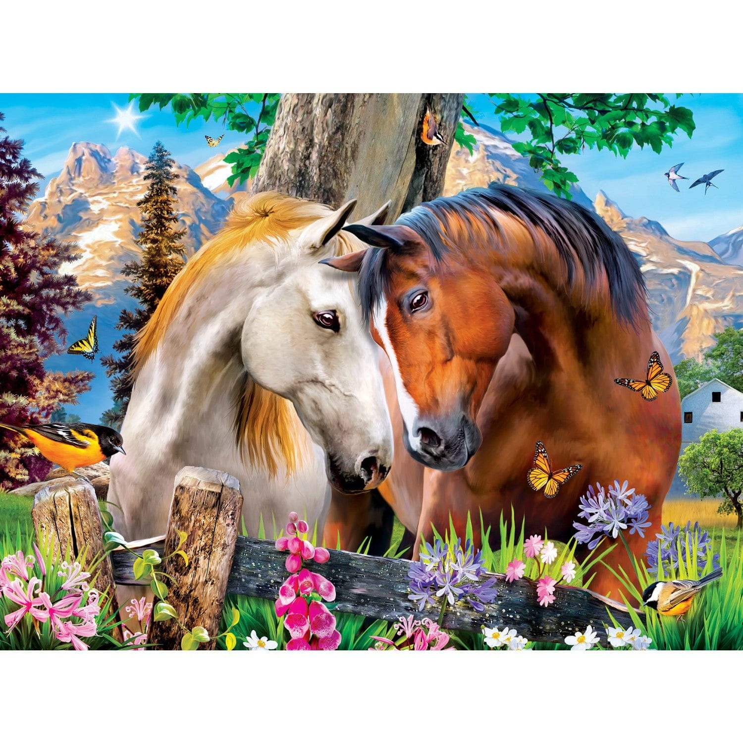Master Pieces XXL Teile - Green Acres - Mountain Meadow Farm - EZ Grip 300 Teile Puzzle Master-Pieces-32284 von Master Pieces