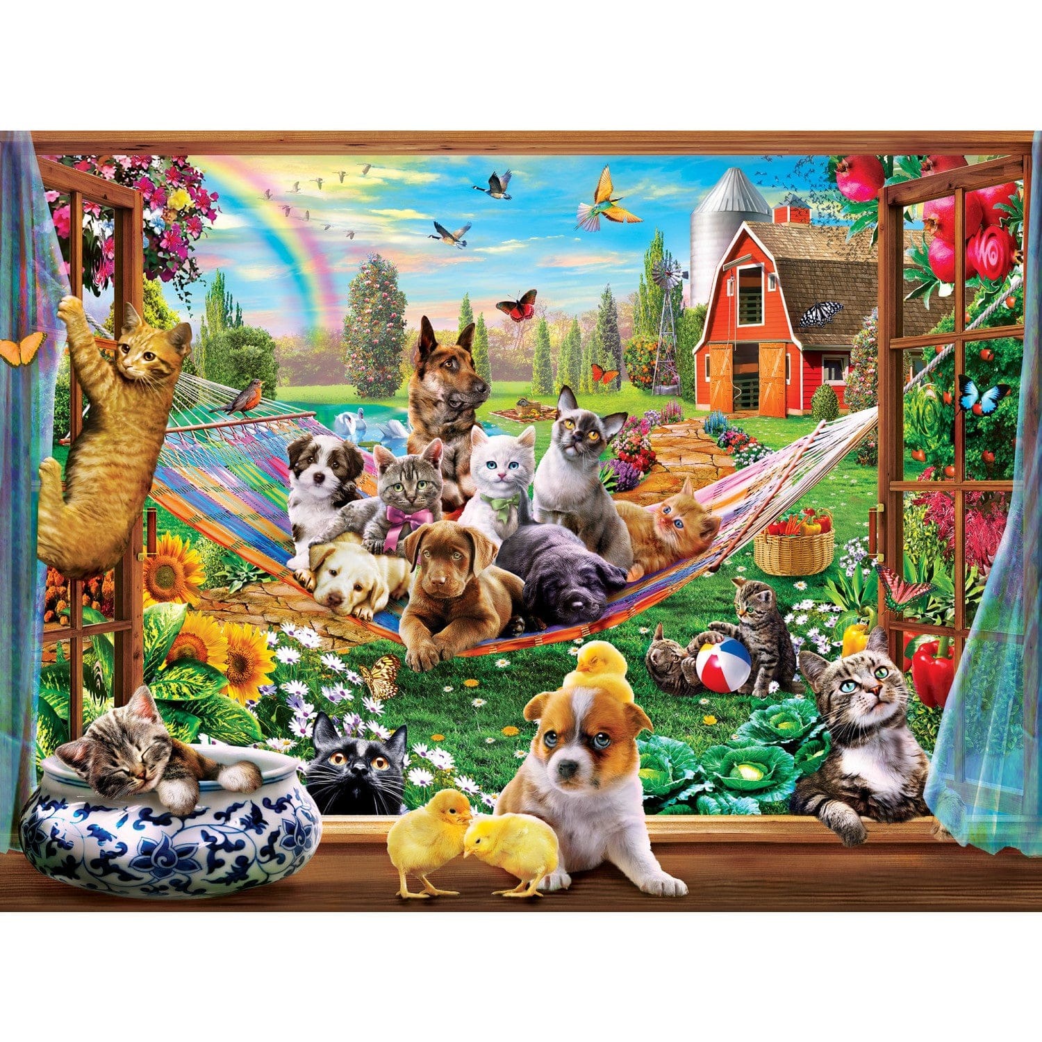 Master Pieces XXL Teile - Green Acres - Siesta am Nachmittag - EZ Grip 300 Teile Puzzle Master-Pieces-32030 von Master Pieces