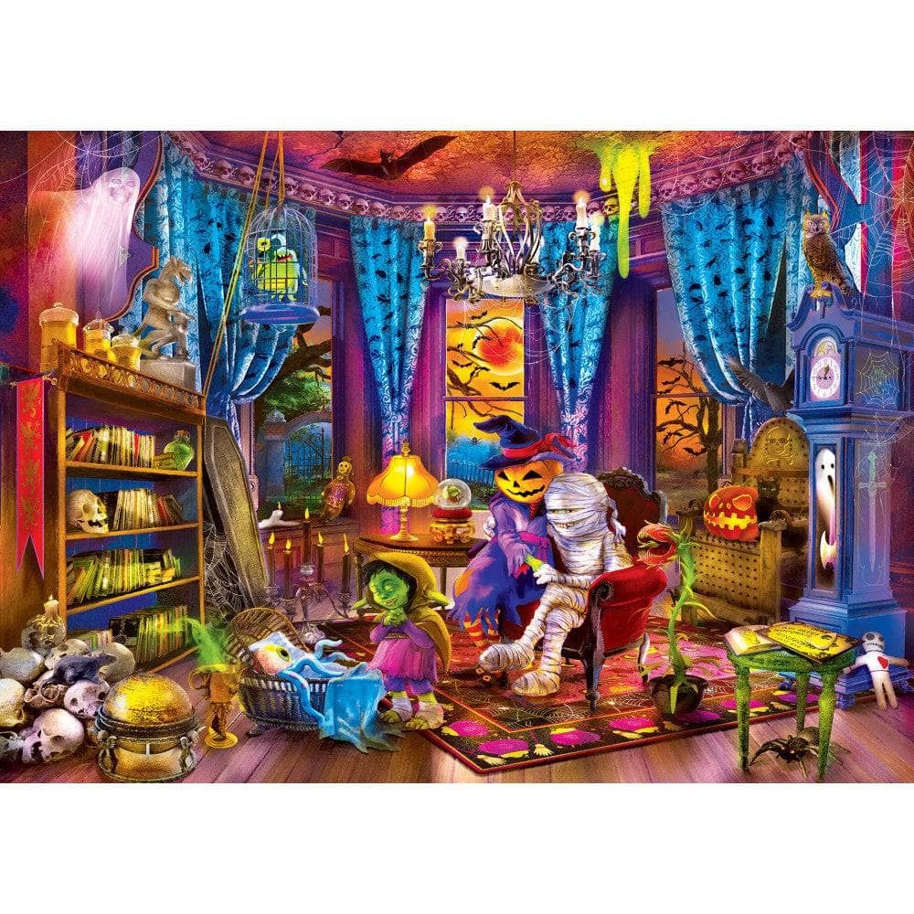 Master Pieces XXL Teile - Halloween - Spielende Monster - EZ Grip 300 Teile Puzzle Master-Pieces-32573 von Master Pieces