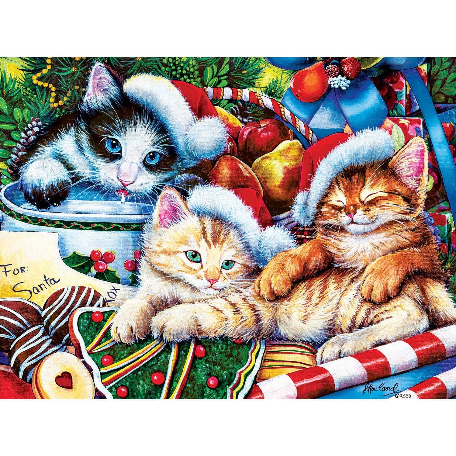 Master Pieces XXL Teile - Happy Holidays - Weihnachtsschätze - EZ Grip 300 Teile Puzzle Master-Pieces-31911 von Master Pieces
