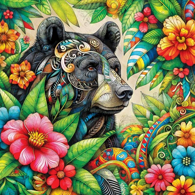 Master Pieces XXL Teile - Kaleidoskop - Herrscher des Waldes - Ez Griff 300 Teile Puzzle Master-Pieces-32508 von Master Pieces