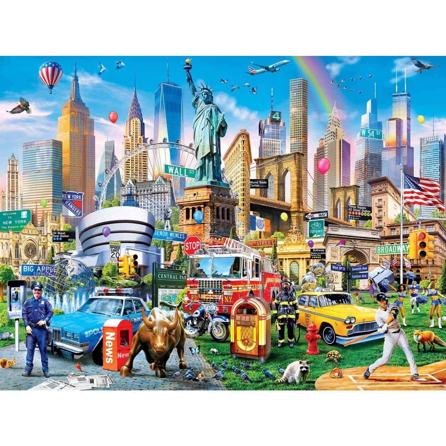 Master Pieces XXL Teile - Medley - Big Apple - EZ Grip 300 Teile Puzzle Master-Pieces-32279 von Master Pieces