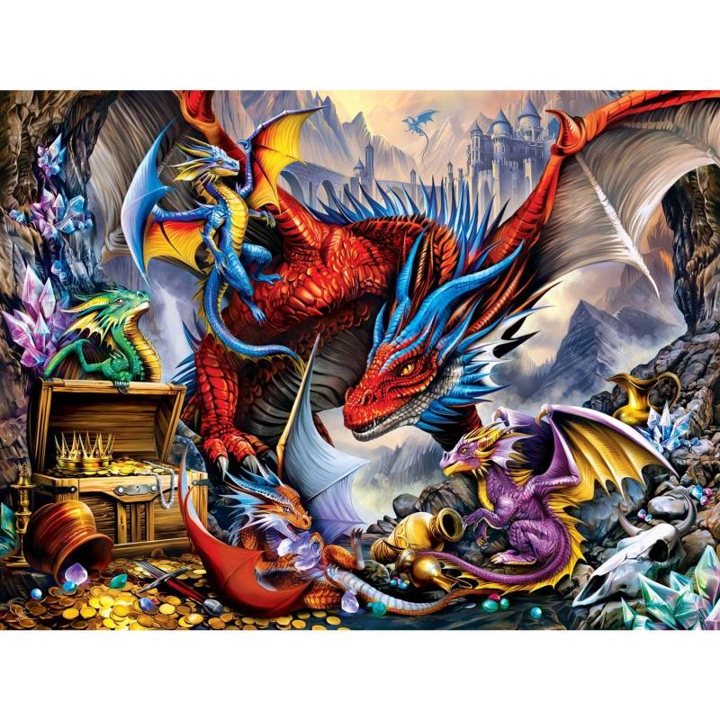 Master Pieces XXL Teile - Medley - Der Schatz des Drachen - EZ Grip 300 Teile Puzzle Master-Pieces-32281 von Master Pieces