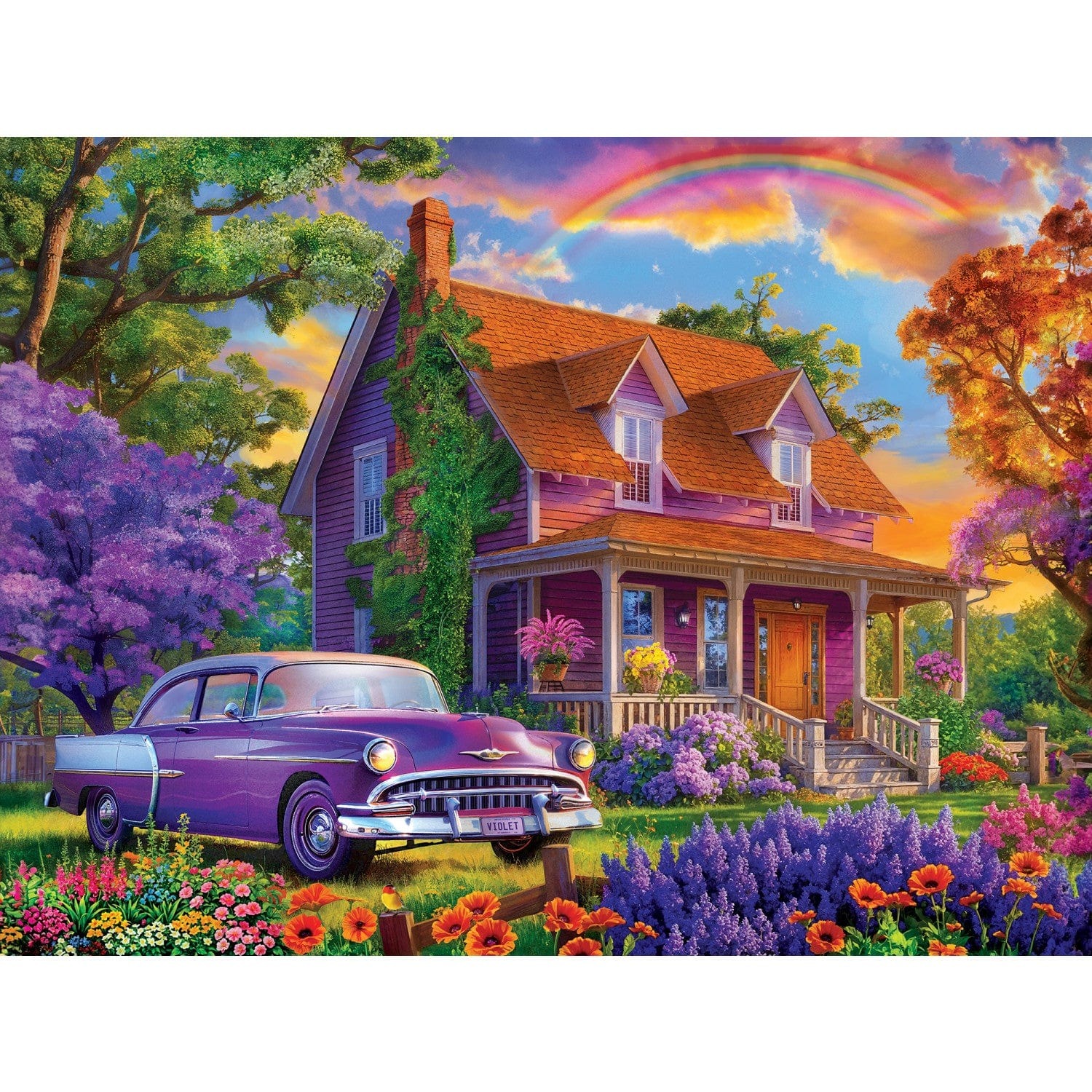 Master Pieces XXL Teile - Memory Lane - Hier wohnt Violet - EZ Grip 300 Teile Puzzle Master-Pieces-32530 von Master Pieces