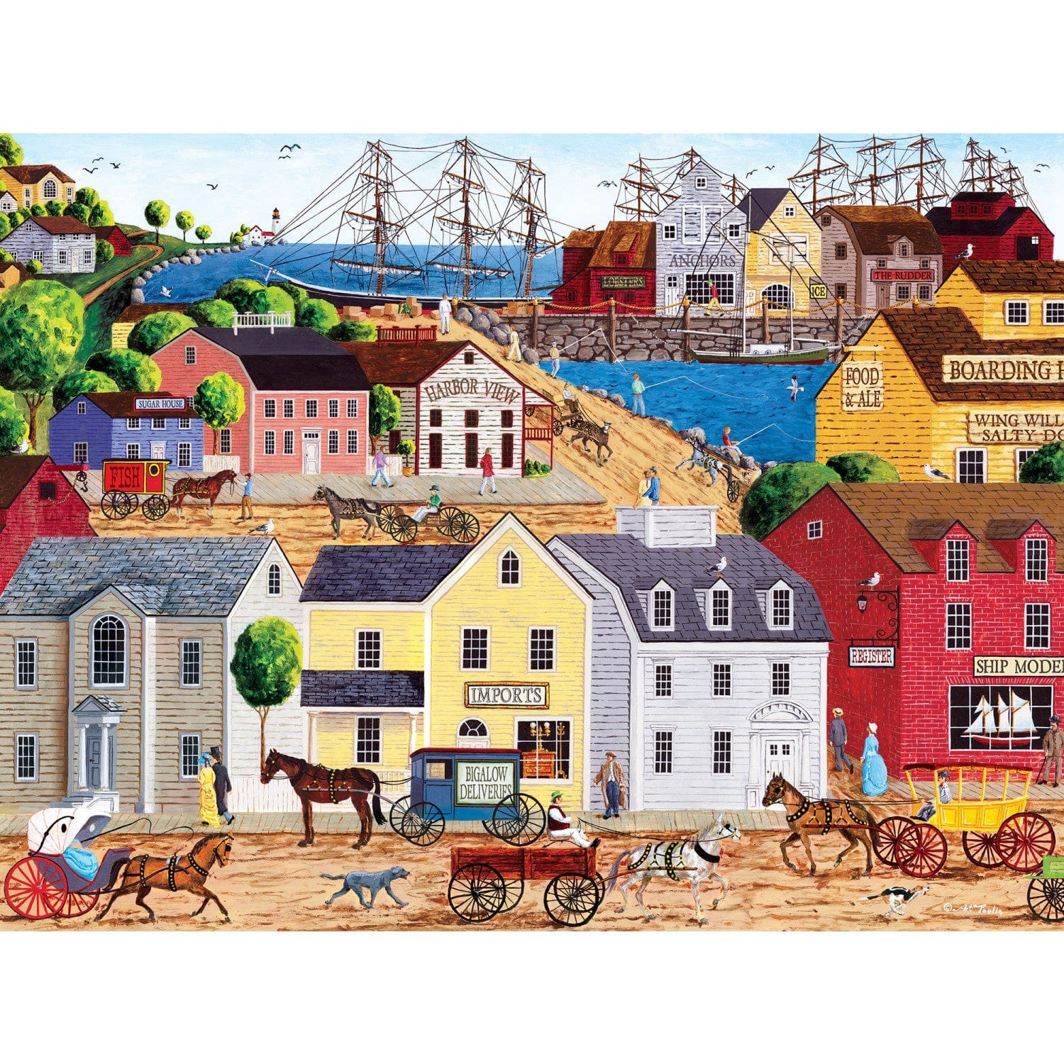 Master Pieces XXL Teile - Town & Country - Heimathafen - EZ Grip 300 Teile Puzzle Master-Pieces-31809 von Master Pieces