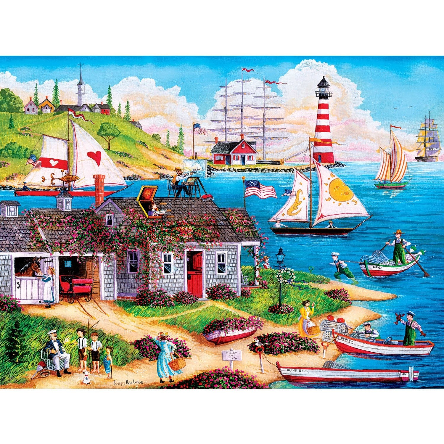 Master Pieces XXL Teile - Town & Country - Painter's Point - EZ Grip 300 Teile Puzzle Master-Pieces-32022 von Master Pieces
