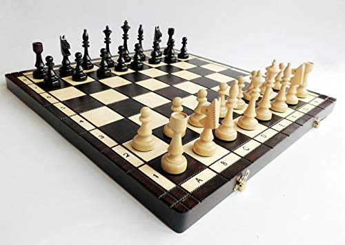 Chess Club 47cm / 18in Turnier Holz Schach-Spiel, Handcrafted Klassische Spiel von Master of Chess