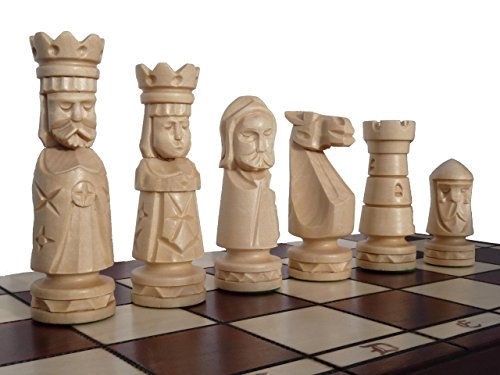 Erstaunlich, Schloss Deluxe 50cm/2,5 kg Extra große handgeschnitzte Holz Schachspiel gewichtet von Master of Chess