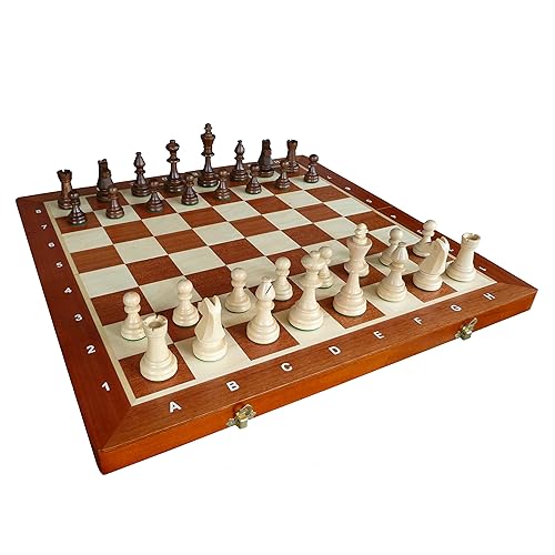 Großartig Tournament Schach Spiel Set NO. 6 | Master Of Chess | Edles Schachbrett Groß 54 x 54 cm | Mahagoni und Sykomore Schachspiel Holz Hochwertig - Staunton Chess Set für Alle Großartig Tournament Schach Spiel Set NO. 6 | Master Of Chess | Edles Schachbrett Groß 54 x 54 cm | Mahagoni und Sykomore Schachspiel Holz Hochwertig - Staunton Chess Set für Alle von Master of Chess