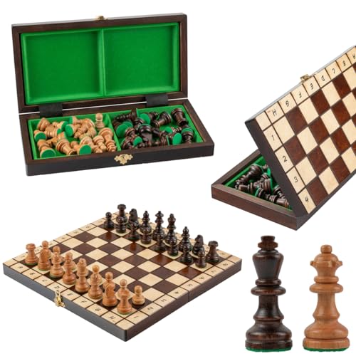 Große Kirsche Turnier Holz Schachspiel - 32 x 32cm. SCHNÄPPCHEN! von Master of Chess