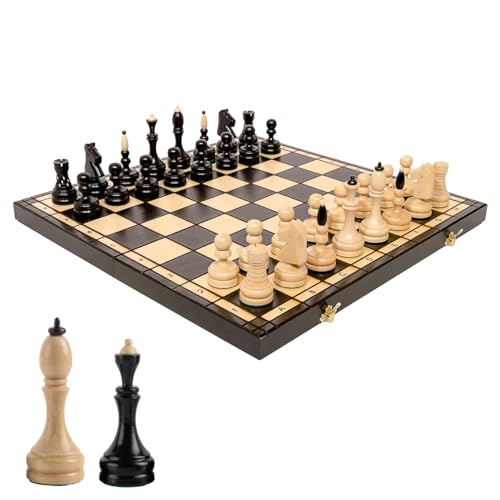 Tournament Schach Spiel Set | Master Of Chess | Edles Schachbrett Groß 50cm | Staunton Chess Set für Alle - Buche und Birke Schachspiel Holz Hochwertig von Master of Chess