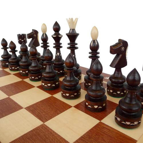 Master of Chess New Indian Pro Schachspiel aus Holz, 54 cm von Master of Chess
