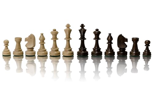Klassisches Staunton Chess Pieces NO.5 | Master of Chess | Handgemachtes Championship Chess Set Ohne Schach Brett - Gewichtete nur Schachfiguren Holz von Master of Chess
