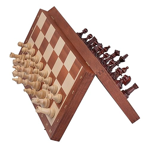 Professionelles Tournament Magnetschach Set NO. 4 | Master Of Chess | Intarsien Schachbrett 38 x38 cm | Reiseschach magnetisch Staunton-Steine und Holz Schach Brett Kinder und Erwachsene Professionelles Tournament Magnetschach Set NO. 4 | Master Of Chess | Intarsien Schachbrett 38 x38 cm | Reiseschach magnetisch Staunton-Steine und Holz Schach Brett Kinder und Erwachsene von Master of Chess
