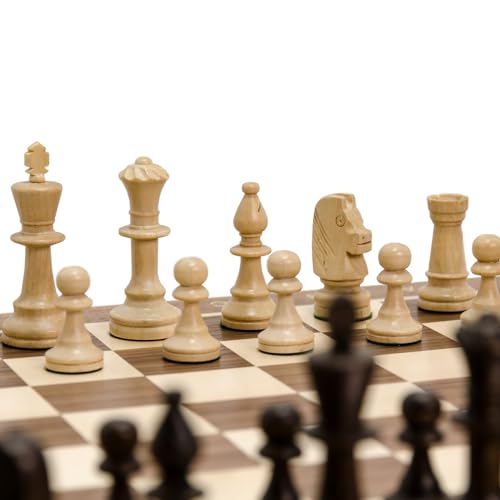 Schönes Tournament Schach Spiel Set NO. 5 | Master Of Chess | Edles Schachbrett Groß 48 x 48 cm | Walnussholz und Sykomore Schachspiel Holz Hochwertig - Staunton Chess Set für Alle Schönes Tournament Schach Spiel Set NO. 5 | Master Of Chess | Edles Schachbrett Groß 48 x 48 cm | Walnussholz und Sykomore Schachspiel Holz Hochwertig - Staunton Chess Set für Alle von Master of Chess