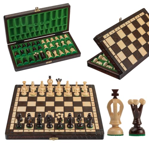 ROYAL Chess Set | Master of Chess | Schachbrett Holz Hochwertig 35cm | Handgemachtes Schachbrett mit Figuren Großes Schachspiel Holz für Kinder und für Erwachsene ROYAL Chess Set | Master of Chess | Schachbrett Holz Hochwertig 35cm | Handgemachtes Schachbrett mit Figuren Großes Schachspiel Holz für Kinder und für Erwachsene von Master of Chess