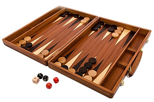 Reise Backgammon Holz Hochwertig | Master of Chess | Intarsien Mahagoni Backgammon Koffer 38 x 50 cm | Brettspiel und Dame Spielesteine für Kinder und Erwachsene Reise Backgammon Holz Hochwertig | Master of Chess | Intarsien Mahagoni Backgammon Koffer 38 x 50 cm | Brettspiel und Dame Spielesteine für Kinder und Erwachsene von Master of Chess
