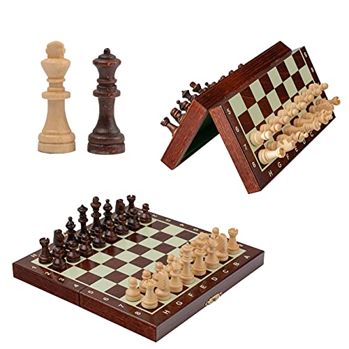 Master of Chess Luxus Caesar Exclusive Holz Schachspiel 60 x 60 cm Hand geschnitzt Kirschholz Schachfiguren 