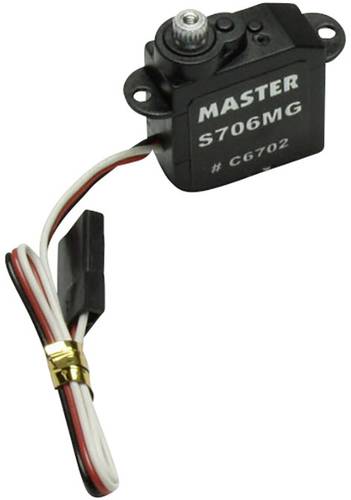 Master Mini-Servo S706 MG Analog-Servo Getriebe-Material: Titanium Stecksystem: Uni (Graupner / JR / von Master