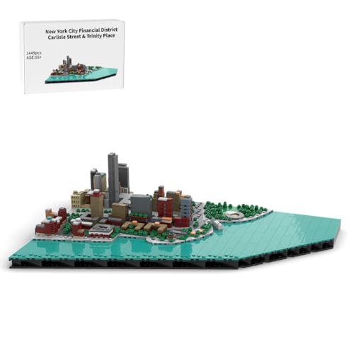MasterBrickPlay Architektur Bausteine Bausatz, 1449 Klemmbausteine Finanzviertel von New York City Architektur Bausteine, Modular Building Konstruktionsspielzeug Geschenk für Erwachsene MasterBrickPlay Architektur Bausteine Bausatz, 1449 Klemmbausteine Finanzviertel von New York City Architektur Bausteine, Modular Building Konstruktionsspielzeug Geschenk für Erwachsene von MasterBrickPlay