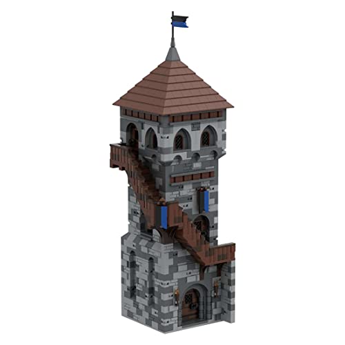 MasterBrickPlay Architektur Bausteine Bausatz, 2203 Klemmbausteine Haus Bauset, MOC-131234 H08 Deutschland Kirche Modular Haus Modellbausatz, Modular Building Konstruktions Geschenk von MasterBrickPlay