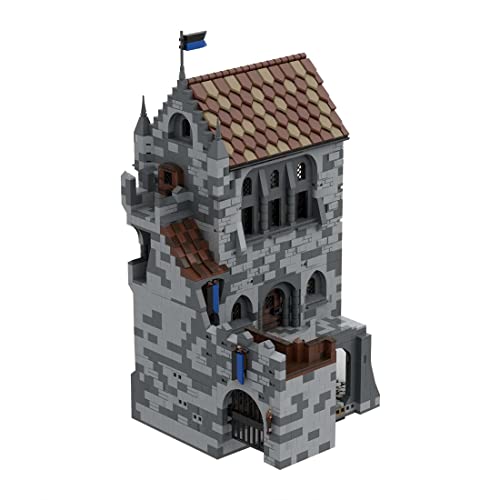 MasterBrickPlay Architektur Bausteine Bausatz, 4820 Klemmbausteine Haus Bauset, MOC-131232 H06 Deutschland Kirche Modular Haus Modellbausatz, Modular Building Konstruktions Geschenk von MasterBrickPlay