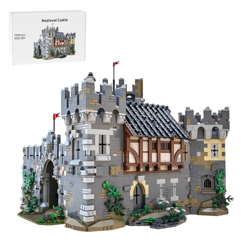 MasterBrickPlay Modular Haus Bausteine Modell, Modular MOC-68151 Architektur Straßenansicht Modular Buildings Konstruktions für Erwachsene und Jugendliche (7500 Teile) von MasterBrickPlay