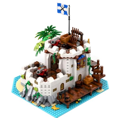 MasterBrickPlay Modular Haus Bausteine Modell, Schloß Bausatz, Modular MOC-79638 Architektur Straßenansicht Modular Buildings Konstruktions für Erwachsene (1451 Teile) von MasterBrickPlay