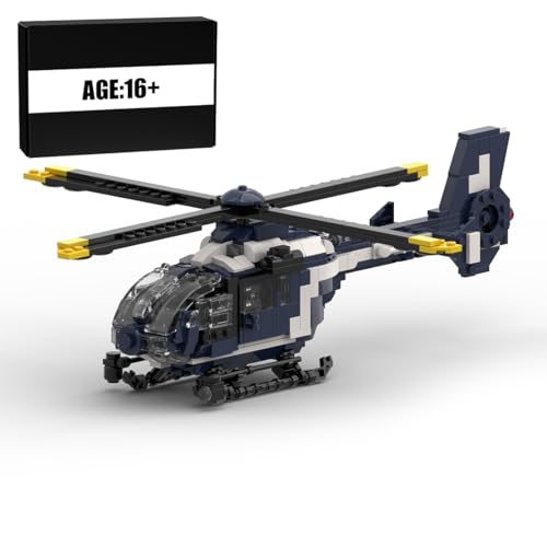 MasterBrickPlay Technik Helikopter Bausatz, MOC-173104 EC 135 Militärkopter MOC Flugzeug Bausteine, 634 Teile Technik Hubschrauber Klemmbausteine Konstruktionsspielzeug Geschenk MasterBrickPlay Technik Helikopter Bausatz, MOC-173104 EC 135 Militärkopter MOC Flugzeug Bausteine, 634 Teile Technik Hubschrauber Klemmbausteine Konstruktionsspielzeug Geschenk von MasterBrickPlay