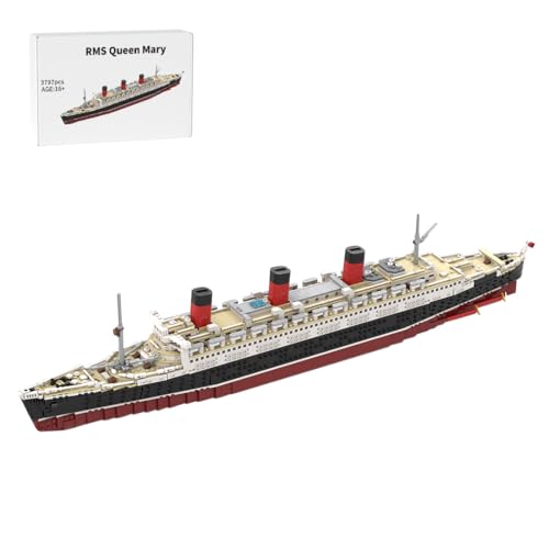 MasterBrickPlay Technik Schiff Bausatz, 1/400 RMS Queen Mary Britischer Ozeandampfer Militärisches Kriegsschiff, 3797 Teile Technik Kriegsschiffe Klemmbausteine Konstruktionsspielzeug Geschenk MasterBrickPlay Technik Schiff Bausatz, 1/400 RMS Queen Mary Britischer Ozeandampfer Militärisches Kriegsschiff, 3797 Teile Technik Kriegsschiffe Klemmbausteine Konstruktionsspielzeug Geschenk von MasterBrickPlay