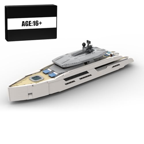 MasterBrickPlay Technik Schiff Bausatz, MOC-164898 Yacht im Maßstab 1/80, 2977 Teile Technik Kriegsschiffe Klemmbausteine Konstruktionsspielzeug Geschenk MasterBrickPlay Technik Schiff Bausatz, MOC-164898 Yacht im Maßstab 1/80, 2977 Teile Technik Kriegsschiffe Klemmbausteine Konstruktionsspielzeug Geschenk von MasterBrickPlay