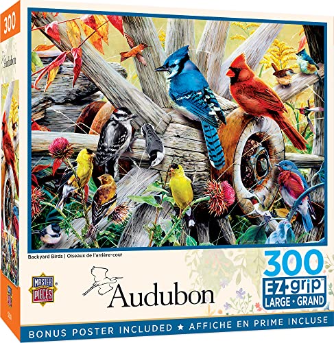 Audubon - Backyard Birds Ezgrip Puzzle, 300 Teile von MasterPieces