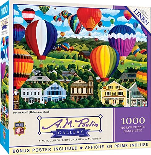 Baby Fanatic Masterpieces Puzzle, 1000 Teile, für Erwachsene, Familie oder Kinder, Heißluft-Adrift, 48,9 x 67,9 cm von MasterPieces