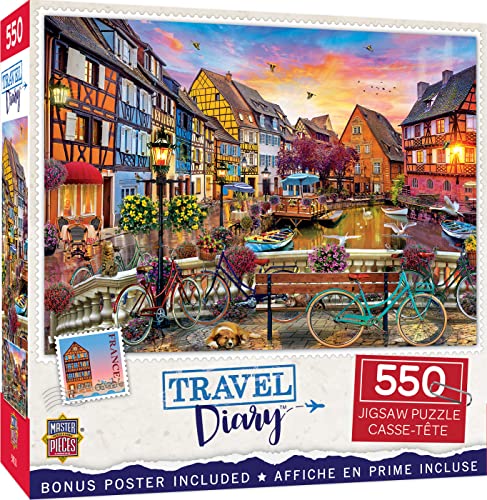 Baby Fanatics 32244: Reisetagebuch – Radfahren in Colmar Frankreich 550 Teile Puzzle von MasterPieces