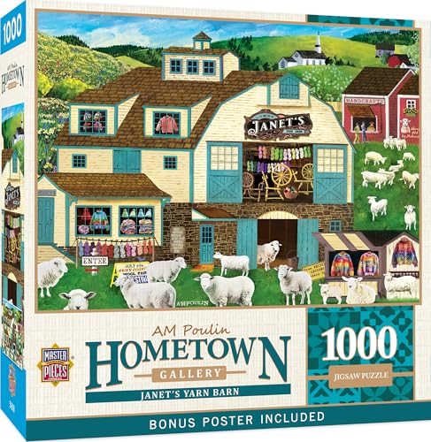 MasterPieces 1000-teiliges Puzzle für Erwachsene, Familie oder Jugendliche – Janets Wollwaren – 48,9 x 67,9 cm von MasterPieces
