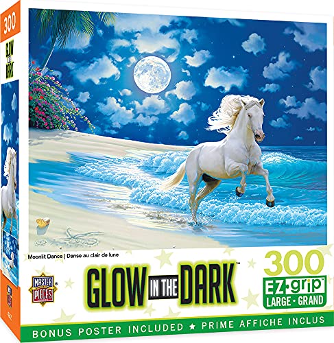 MasterPieces 300 Teile EZ Grip Glow in The Dark Puzzle – Mondschein-Tanz – 45,7 x 61 cm von MasterPieces
