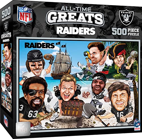 MasterPieces 500-teiliges Sport-Puzzle für Erwachsene – NFL Las Vegas Raiders All-Time Greats – 38,1 x 53,3 cm MasterPieces 500-teiliges Sport-Puzzle für Erwachsene – NFL Las Vegas Raiders All-Time Greats – 38,1 x 53,3 cm von MasterPieces