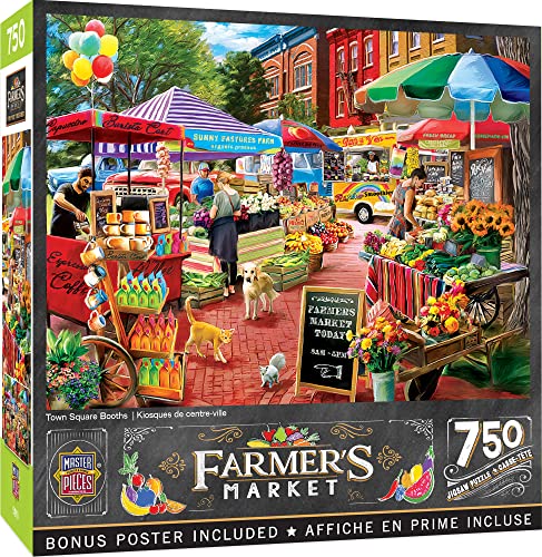 MasterPieces 750-teiliges Puzzle für Erwachsene, Familie oder Jugendliche – Stadtplatzstände – 45,7 x 61 cm MasterPieces 750-teiliges Puzzle für Erwachsene, Familie oder Jugendliche – Stadtplatzstände – 45,7 x 61 cm von MasterPieces